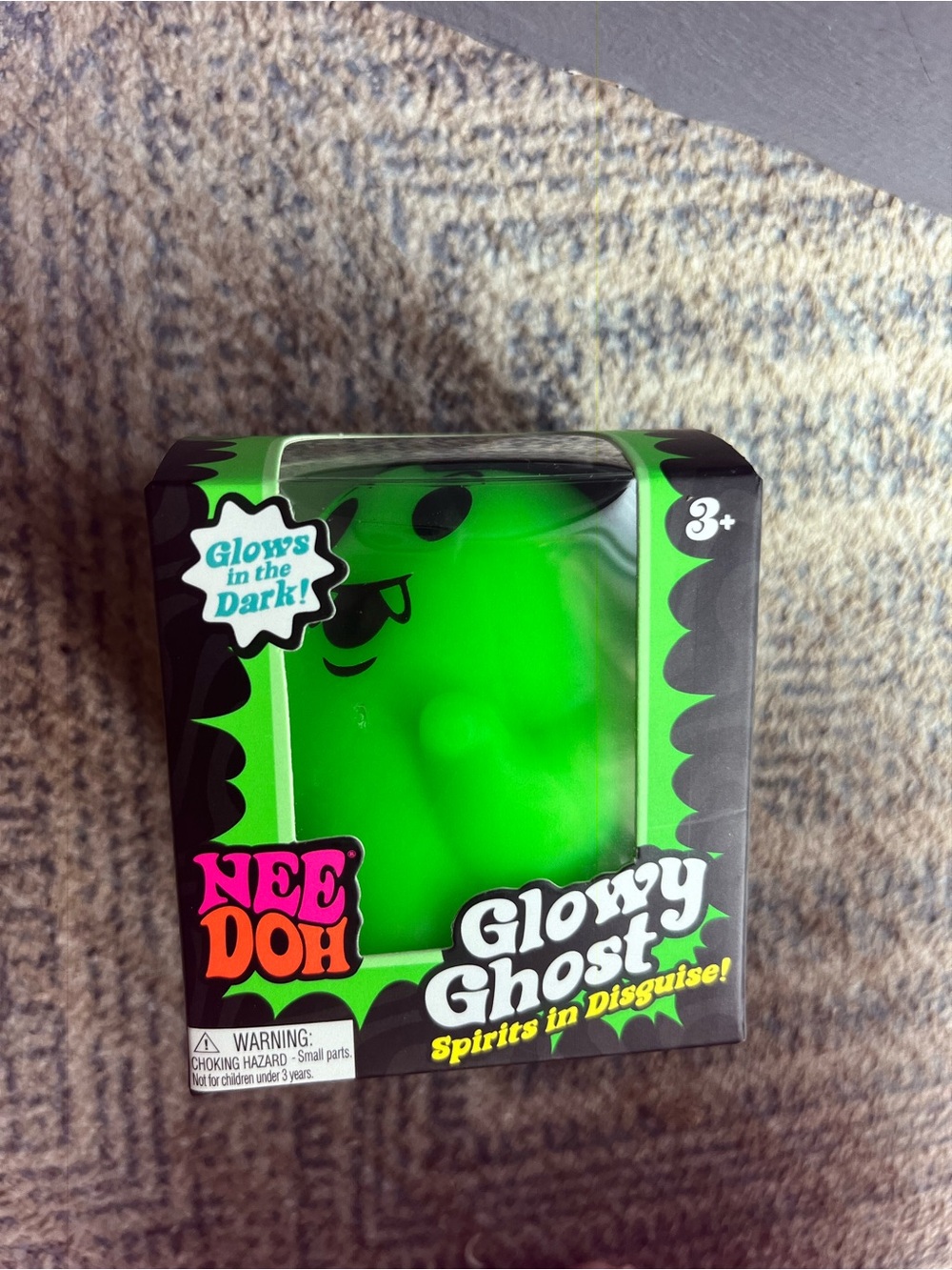 Needoh Glowy Ghost Stress Ball – Green NEW
